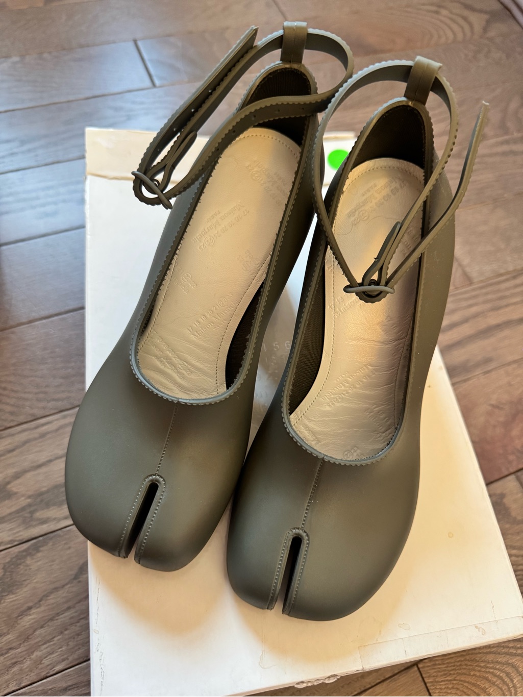 Margiela Rubber Tabi Mary Jane Heels Size 36